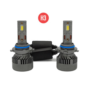 Σετ 2τμχ LED Λάμπες Αυτοκινήτου H3 Led Headlight 80W 6000K Maxillum MX4-H3