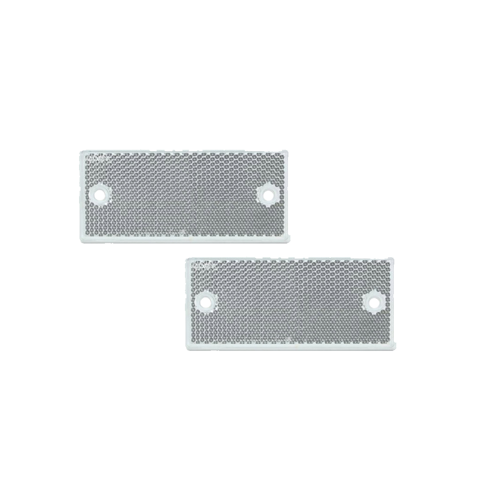 Αντανακλαστικό Αυτοκόλλητο 90mm x 40mm 2τμχ Λευκό Rchang W16300-81