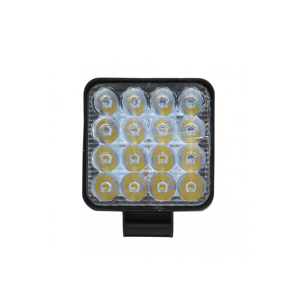 Τετράγωνος Mini Προβολέας Αυτοκινήτου LED Universal 12-24V 8.80cm 48W με Λευκό Φωτισμό 1τμχ JN-1285