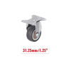 Ροδάκι Επίπλου με Πλάκα Σταθερή 31.25mm/1.25" χωρίς Φρένο 1τμχ 1199-23