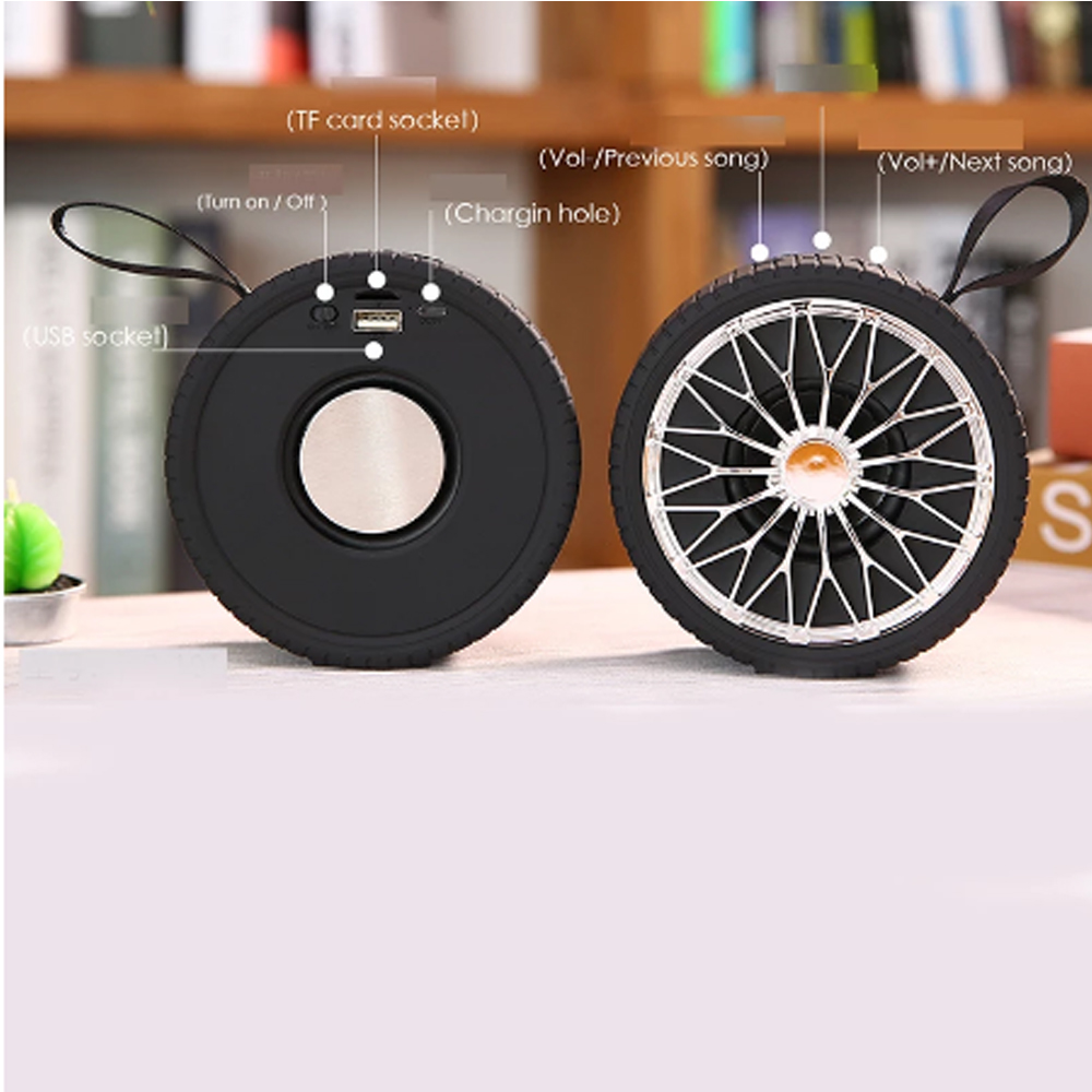 Ασύρματο Bluetooth Ηχείο Σε Σχήμα Ζάντας 5W NB-101 ΟΕΜ BLUE