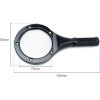 Μεγεθυντικός Φακός Χειρός με Φως 3x With 5 led Luminous Magnifier X24465
