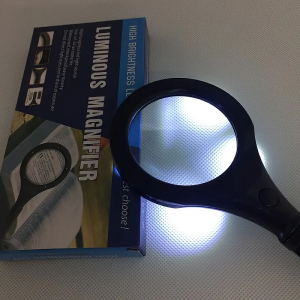 Μεγεθυντικός Φακός Χειρός με Φως 3x With 5 led Luminous Magnifier X24465