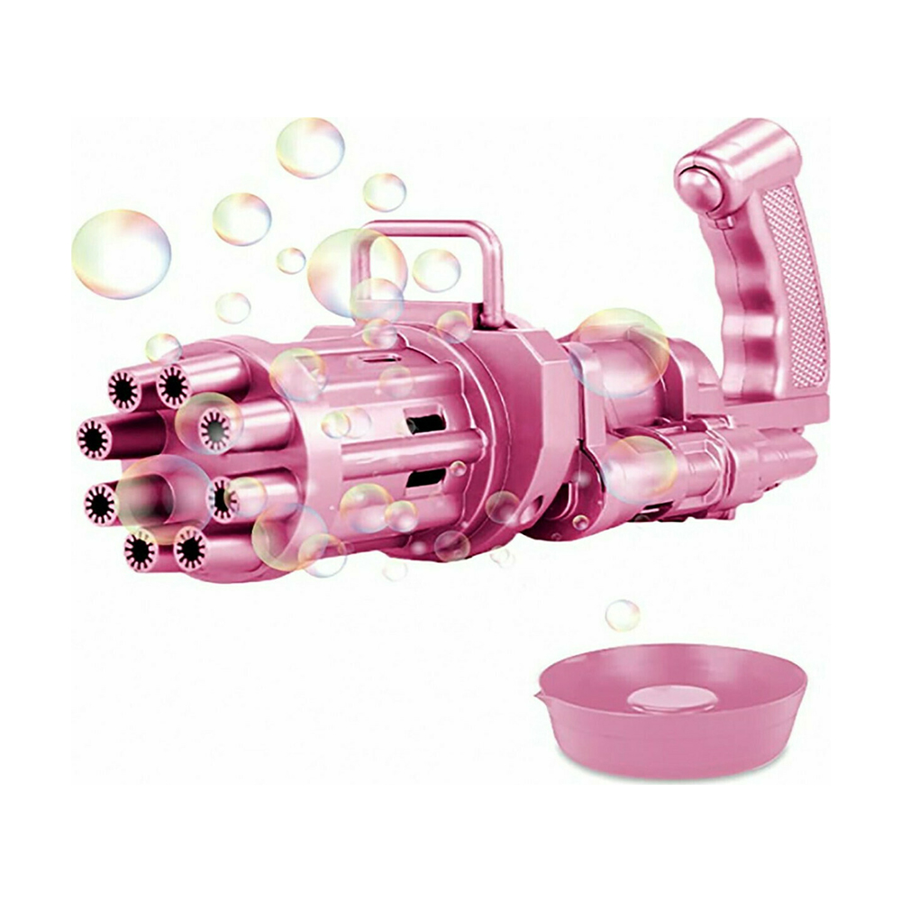 Μηχανή για σαπουνόφουσκες Bubble Gun Machine J298 Ροζ