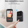 Mini Έξυπνο κουδούνι πόρτας WiFi με κάμερα 2.4GHZ σε Μαύρο Χρώμα OEM