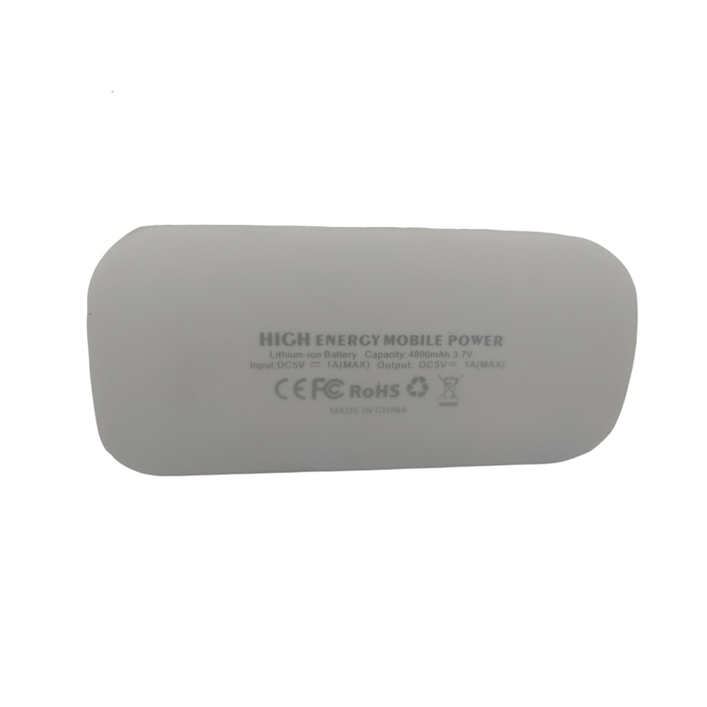 Travel Battery Powerbank 4800mAh με Φακό LED Λευκό MS-480 OEM