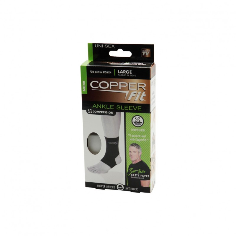 Copper Fit x Brett Favre Compression Επιστραγαλίδα σε Μαύρο χρώμα