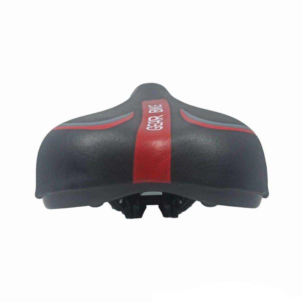 Σέλα Ποδηλάτου 240mm x 140mm Gear Bike 1322-55 Μαύρη - Κόκκινη